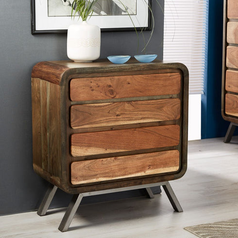 Aspen 4 Drawer Wide Chest by Indian Hub